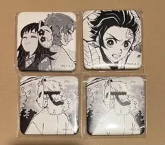 残1 鬼滅の刃 お楽しみ ダイニング スクエア缶バッジ 錆兎 炭治郎 真菰 三個