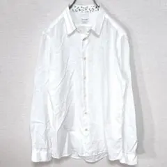 Paul Smith リネン100% 長袖シャツ XL ホワイト ドット柄 春夏 - メルカリ