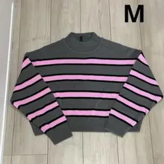 着1 美品　h&m レディース　ショート丈ニット　M