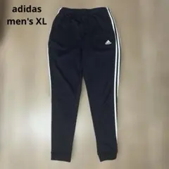 adidas ジョガーパンツ ネイビー 白ストライプ