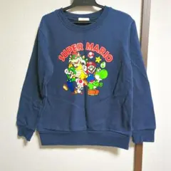 スーパーマリオ 子供服、男の子服 130cm裏起毛トレーナー