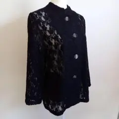 【Ribenka】レディース　トップス　シースルー　黒　M　シアー