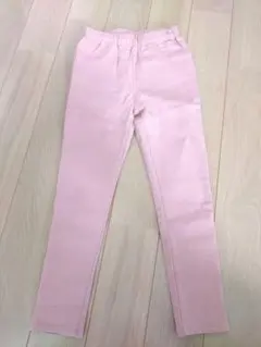 新品☆DAILY LINE ☆ピンク ☆スリムストレッチパンツ120