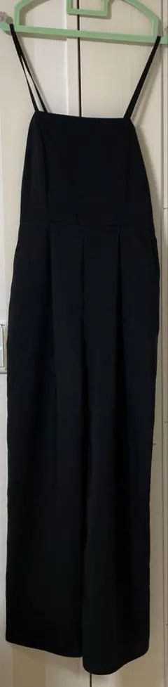 しまむら　オーバーオール　サロペット　ブラック