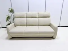 ソファーベッド　ベージュ系　小テーブル付き　レザーファブリック　ソファ　新品 ソファーベッド ベージュ系 小テーブル付き レザーファブリック ソファ