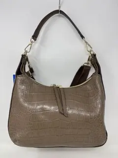 A2075 モーダプリンチペ クロコダイル型押しレザー 2WAYショルダーバッグ
