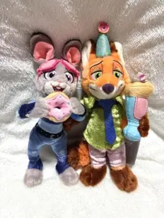 ズートピア♡10周年♡キーチェーン♡ニック♡ジュディ♡ディズニーストア♡