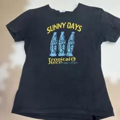 SUNNY DAYS ブラック Tシャツ