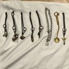 チェーン付きキーホルダー8個セット