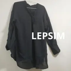 LEPSIM 黒 リボンチュニック Fサイズのサムネイル