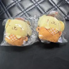 サンリオキャラクターズ バスケットおくるみマスコット ポムポムプリン2個セット