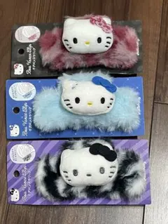 ハローキティ ボアバンスクリップ 3種セット