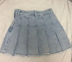 GU デニムプリーツミニスカートのサムネイル
