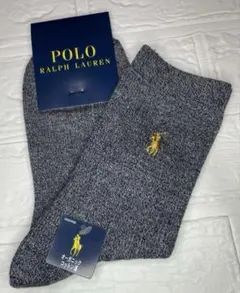 【新品タグ付き】POLO RALPH LAUREN グレー /ポニーゴールド