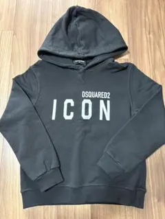 DSQUARED2 ICON トレーナー 10Y 黒　ディースクエアード