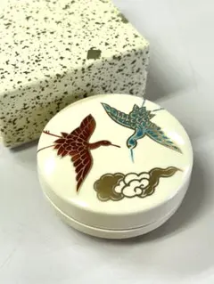 香合 小物入れ 鶴 茶道具のサムネイル