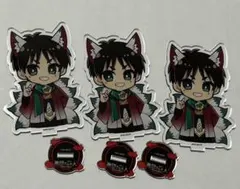 進撃の巨人 エレン・イェーガー プリカフェ アクリルスタンド3点セット