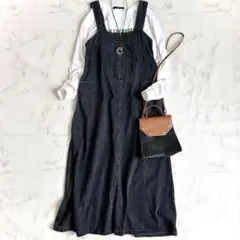美品＊ジャーナルスタンダード デニムロングワンピース 定価1.6万円 グレー系