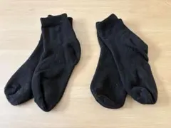 な*ん様 中古 スクールソックス 黒 ブラック レディース ②