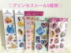ディズニー♡プリンセスシール５種類セット♡