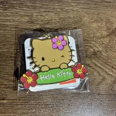 ハローキティ ハイビスカス メタルキーホルダー