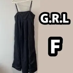 【ほぼ未使用】G.R.L ブラック キャミワンピース F