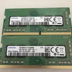 Samsung PC4 2400T 8GB メモリー 2枚セット 本体 - メルカリ