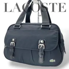 美品 642 ラコステ ナイロン ボーリングバッグ ブラック y2k グランジ