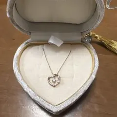 Canal 4C クリスタルネックレス silverハートケース付き