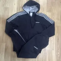 adidas アディダス ジャージ 上下 XL セットアップ　エッセンシャルズ黒