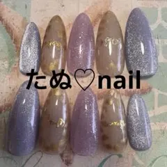 GOLDフラワーネイルNo.114