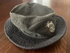 【希少】old stussy バケットハット　コーデュロイ　紺タグ　90s 古着