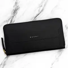 未使用 MARNI マルニ 長財布 レザー 革 ブラック ネイビー 保存袋付き 2025年最新】marni 素材：本革 長財布の人気アイテム - メルカリ