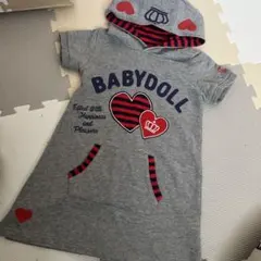 BABYDOLL フード付きワンピース 110