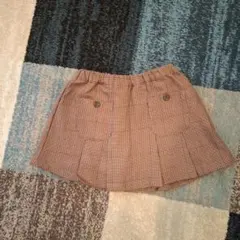 Petit main チェックキュロット柄スカート 110新品未使用