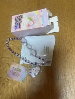 POP-MART ラブブ パープル ストラップ