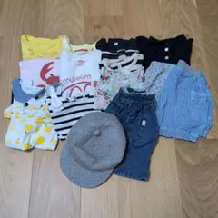 子ども服女の子まとめ売り14点+帽子　80cm〜90cm