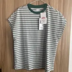 DANTON / ドルマン スリーブ ボーダー Tシャツ GREEN／Sのサムネイル