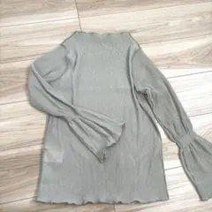 【BEAMS HEART】 グレー 長袖シャツ