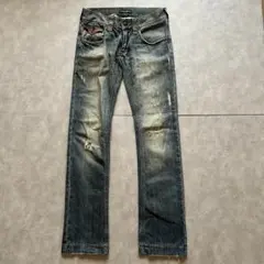 grunge Dolce&Gabban fade denim pants y2kのサムネイル