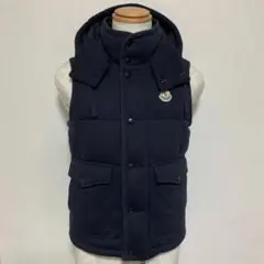 モンクレール　 ダウンベスト　S ネイビー　ジャパンタグ　5D260