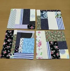 コースター★パッチワーク風★４枚セット