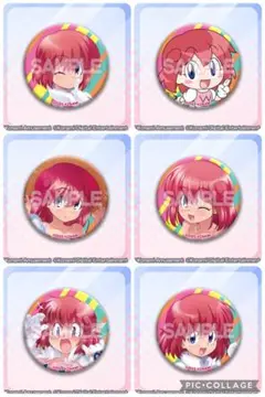 【未開封／匿名】ツインビーくじ／F賞 缶バッジ 全6種コンプセット