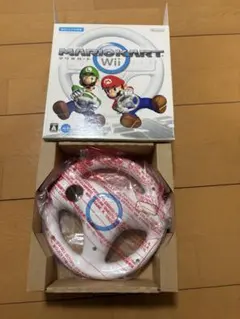 Wii マリオカート ハンドル 2個セット 未使用1個