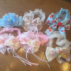 キャンなな　キャンナナ ペット用　レースリボンアクセサリーセット