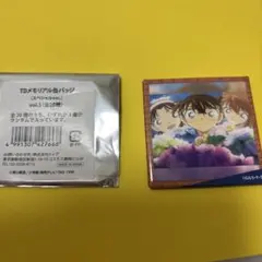 コナンランド メモリアル缶バッジ　コナン灰原哀吉田歩美