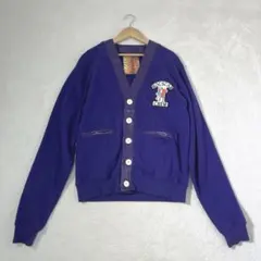 貴重 ROCSTAR カーディガン 《S》 異素材 ワッペン ヴィンテージ