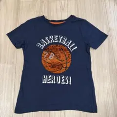 BASKETBALL HEROES スパンコール Tシャツ ネイビーのサムネイル