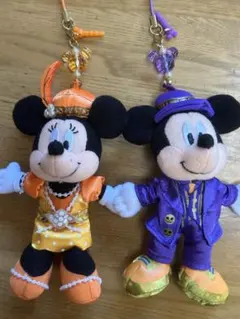 ハロウィン　ミッキー、ミニーペアストラップ　東京ディズニーシー　新品未使用品
