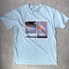 Disneyシンデレラ グラフィックTシャツ 半袖 水色 L size